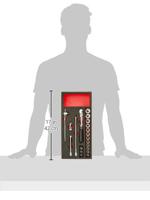 Facom Module foam 6-kant metrische doppen 3/8" - 20-delig - JL.161 - MODM.JL161-36 - thumbnail