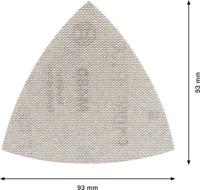 Bosch Accessories EXPERT M480 2608900717 Schuurnet voor deltaschuurmachine Ongeperforeerd Korrelgrootte (num) 100 (l x b) 93 mm x 93 mm 5 stuk(s) - thumbnail