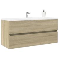 Wastafelkast 100x38,5x45 cm bewerkt hout sonoma eikenkleurig - thumbnail