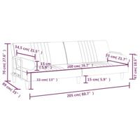 Slaapbank met armleuningen fluweel donkergroen - thumbnail