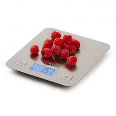 DOMO DO9239W - Elektronische culinaire weegschaal - Tarra - Autostop - Tot 1 gram - Roestvrijstalen weegpan