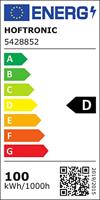 Luxor LED Breedstraler - 100 watt 16.000 Lumen (160lm/W) - Anti-verblinding - IK06 - 6400K daglicht wit - IP65 waterdicht - LED Schijnwerper - thumbnail