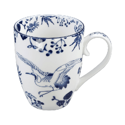 Japanse Porseleinen Mok - Tokyo Design Studio Flora Japonica - 380ml 8,5 x 10,2cm