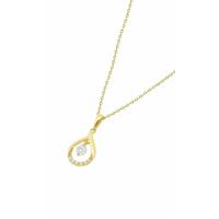 Dames hanger Lotus HIN00139/43 Gouden - thumbnail