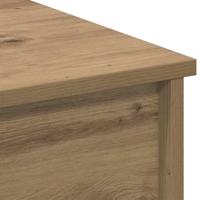 Salontafel met plank artisanaal eikenkleurig 102 x 50 x 52.5 cm - thumbnail