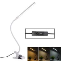 LED bureaulamp 8W opvouwbare oogbescherming tafellamp USB plug-in versie (wit) - thumbnail