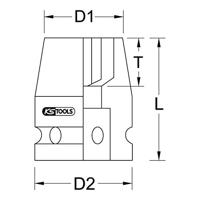KS Tools 5151012 515.1012 Kracht-dopsleutelinzet 12 mm - thumbnail