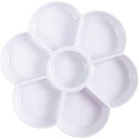 Creativ Company Palet in bloemvorm, d 17,5 cm, wit, 1 stuk - thumbnail