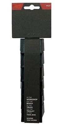 StealthMounts BM-MW12-BLK-6-BLK Accuhouder voor Milwaukee M12 | Zwart | 6-pack - BM-MW12-BLK-6-BLK