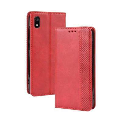 Magnetische gesp retro Crazy Horse textuur horizontale Flip lederen case voor Xiaomi Redmi 7A met houder & card slots & Photo Frame (rood) Magnetische gesp retro Crazy Horse textuur horizontale Flip lederen case voor Xiaomi Redmi 7A met houder & card slots & Photo Frame (rood)