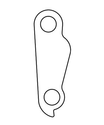 Union derailleurpad gh-087 met schroefset m8x0.75