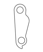 Union derailleurpad gh-087 met schroefset m8x0.75 - thumbnail