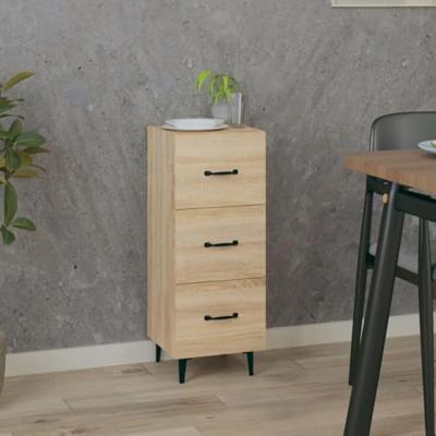 Dressoir 34,5x34x90 cm bewerkt hout sonoma eiken