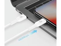 Manhattan 394529 USB C op Lightning® laad- en synchronisatiekabel 2 m wit - thumbnail