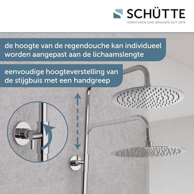 Schütte AQUADUCT Hoofddouche-Set | Thermostatische mengkraan | Chroom - 60044 Schütte AQUADUCT Hoofddouche-Set | Thermostatische mengkraan | Chroom - 60044