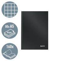 Leitz 46660095 Notitieboek Geruit Zwart Aantal paginas: 80 DIN A5 - thumbnail