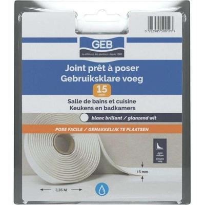 Kant-en-klare voeg - GEB - Breedte 15 mm x 3,35 m - Wit