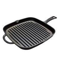 Grillpan vierkant 26cm gietijzer - thumbnail