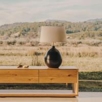 Kave Home Tafellamp 'Foixa' incl kap, 72cm hoog - thumbnail