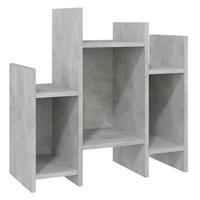 VidaXL Bijzetkast 60x26x60 cm bewerkt hout betongrijs - thumbnail