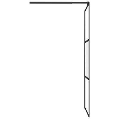 Inloopdouchewand 80x195 cm halfmat ESG-glas zwart Inloopdouchewand 80x195 cm halfmat ESG-glas zwart