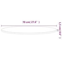 Tafelblad rond 70x1,5 cm massief beukenhout - thumbnail