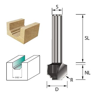 ENT Profielgroeffrees HM R2 kolf 6mm - 7913180