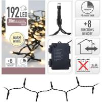 Batterijverlichting 192 LED 14,5m WW Zwart - thumbnail