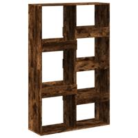 kamerscherm 100x33x155,5 cm bewerkt hout gerookt eikenkleurig - thumbnail
