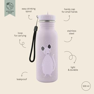 Trixie drinkfles - mrs. mouse, 500ml Trixie drinkfles - mrs. mouse, 500ml