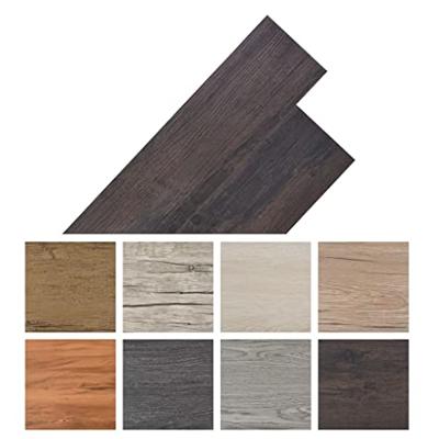 Vloerplanken zelfklevend 2,51 m 2 mm PVC donkerbruin - thumbnail