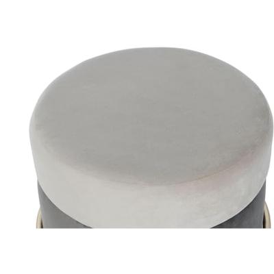 Voetensteun DKD Home Decor Bruin Grijs Gouden Metaal 48 x 48 x 46 cm