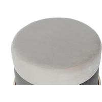 Voetensteun DKD Home Decor Bruin Grijs Gouden Metaal 48 x 48 x 46 cm - thumbnail