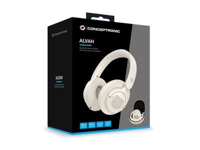 Conceptronic ALVAH02C Bluetooth Stereo Headset with Active Noise Cancellation