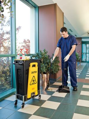 Waarschuwingsbord rubbermaid tweezijdig meertalig