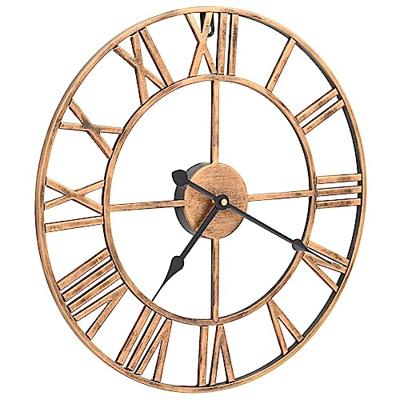 Wandklok 40 cm metaal goudkleurig