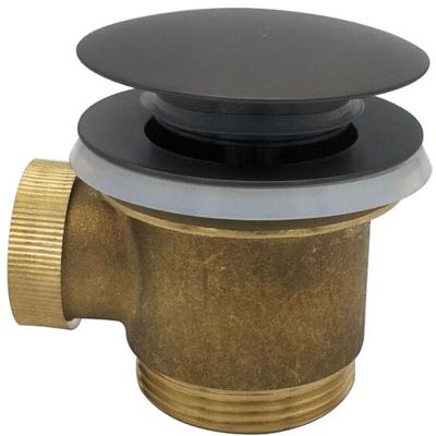 Wiesbaden Caral Clickwaste Afvoerplug - Vrijstaand Bad - 1 1/2" - Gunmetal