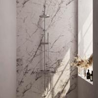 Opbouw Regendoucheset Brauer Carving Thermostatisch Geborsteld RVS (Alle Opties) - thumbnail