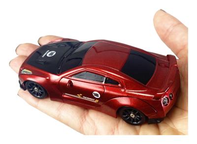 Amewi 1:43 RC auto Elektro Sportwagen Drift Sport GTR Rood Brushed 4WD RTR 2,4 GHz