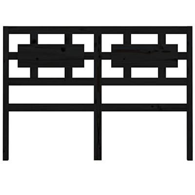 Hoofdbord 185,5x4x100 cm massief grenenhout zwart