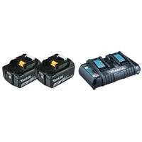 Makita Accessoires 197629-2 starterset 18V Li-Ion 2x 5,0Ah + duolader in Mbox - BL1850 - DC18RD - thumbnail