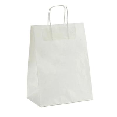 Papieren Zak 24 x 12 x 40 cm Wit (25 Stuks)