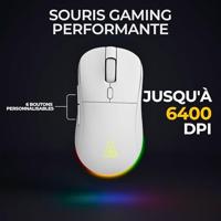 Draadloze gamingbundel - THE G-LAB - TUNGSTEN EX W COMBO - Toetsenbord + muis - 32 configureerbare macro's - WIT - thumbnail