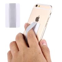 Universal Ultrathin Finger Grip Strap Size: 53 x 33 x 1.8 mm For iPhone Galaxy Huawei Xiaomi LG HTC and Tablets(White) - thumbnail