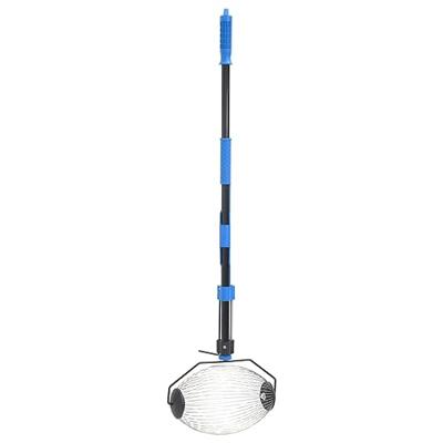 VidaXL Notenverzamelaar 127 cm staal blauw
