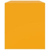 Tv-meubelen 2 st 67x39x44 cm staal mosterdgeel - thumbnail