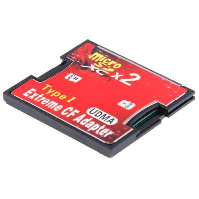 2-socket Micro SD naar CF Compact Flash Memory Card-Adapter