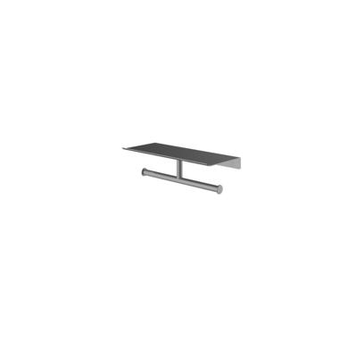 Hotbath &More Dubbele rolhouder voor Planchet serie Geborsteld gunmetal PVD Hotbath &More Dubbele rolhouder voor Planchet serie Geborsteld gunmetal PVD