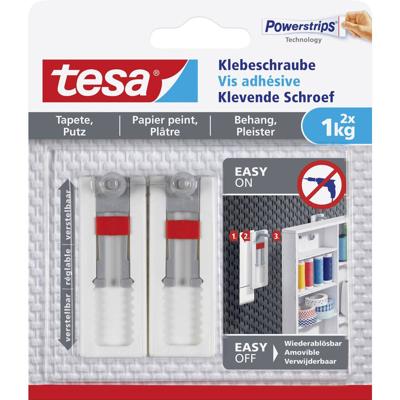 tesa 77775 Zelfklevende schroef verstelbaar Wit Inhoud: 2 stuk(s) tesa 77775 Zelfklevende schroef verstelbaar Wit Inhoud: 2 stuk(s)