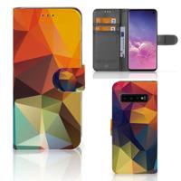 Samsung Galaxy S10 | Book Case | Polygon Color - thumbnail